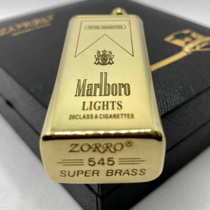 Бензиновая зажигалка Zorro Golden Lights Marlboro