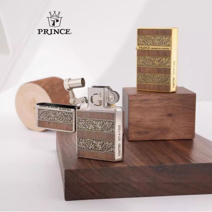 Бензинова запальничка Prince — Limited Edition (Japan) Gold