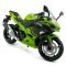 Масштабная модель Kawasaki Ninja 400 (2023) Green 1:12 CCA Licensed Diecast Model