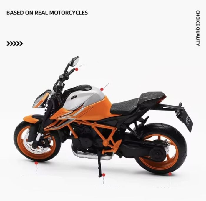 Масштабная модель мотоцикла KTM 1290 Super Duke R (1:12)