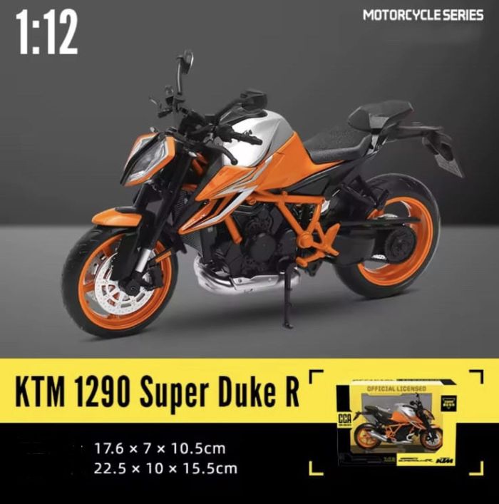 Масштабная модель мотоцикла KTM 1290 Super Duke R (1:12)