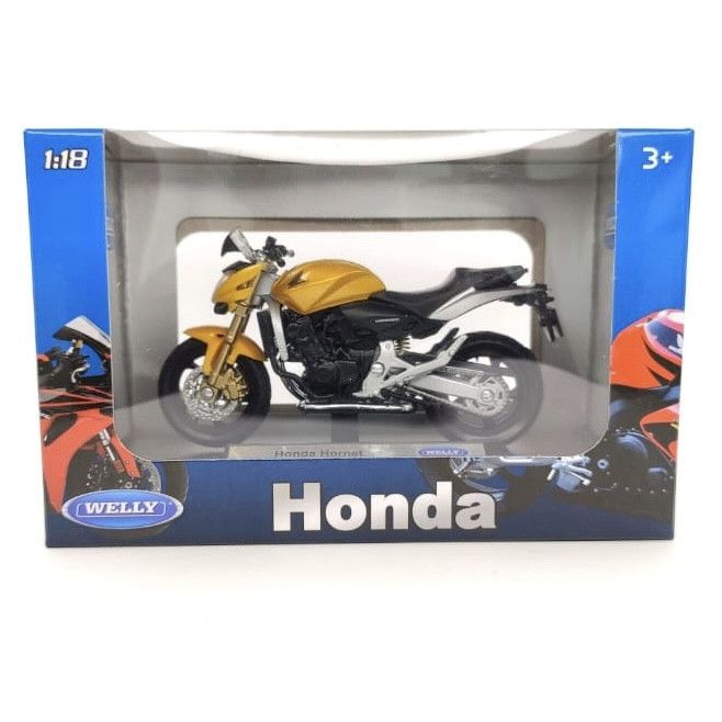 Коллекционная модель мотоцикла Honda Hornet (Welly, 1:18)