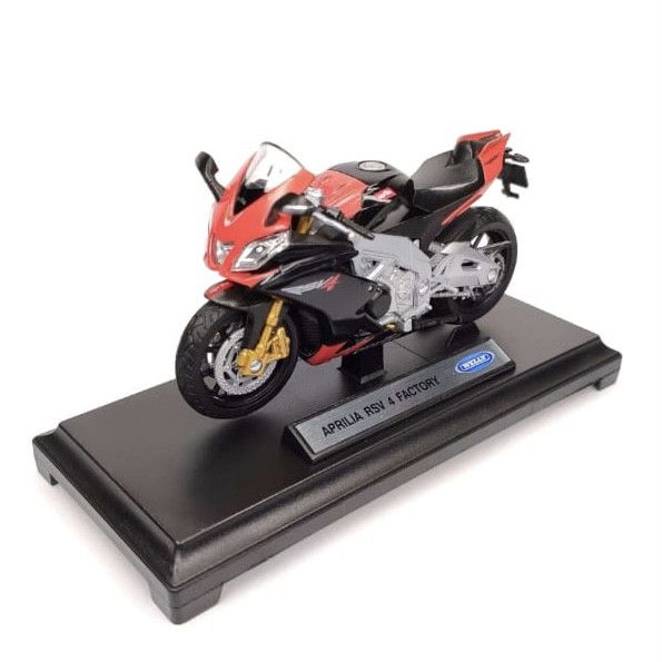 Коллекционная модель мотоцикла Welly Aprilia RSV4 Factory (масштаб 1:18)