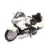 Коллекционная модель мотоцикла Honda Gold Wing - Масштаб 1:12 (Welly) цвет белый