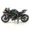 Коллекционная модель мотоцикла Kawasaki Ninja H2R - Масштаб 1:18 (Maisto) Цвет: Черный антрацит / Зеленый