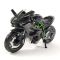 Коллекционная модель мотоцикла Kawasaki Ninja H2R - Масштаб 1:18 (Maisto) Цвет: Черный антрацит / Зеленый