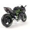 Коллекционная модель мотоцикла Kawasaki Ninja H2R - Масштаб 1:18 (Maisto) Цвет: Черный антрацит / Зеленый