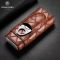 Кожаный футляр (хамидор) для 3-х сигар Cigarloong с гильотиной - Коричневый