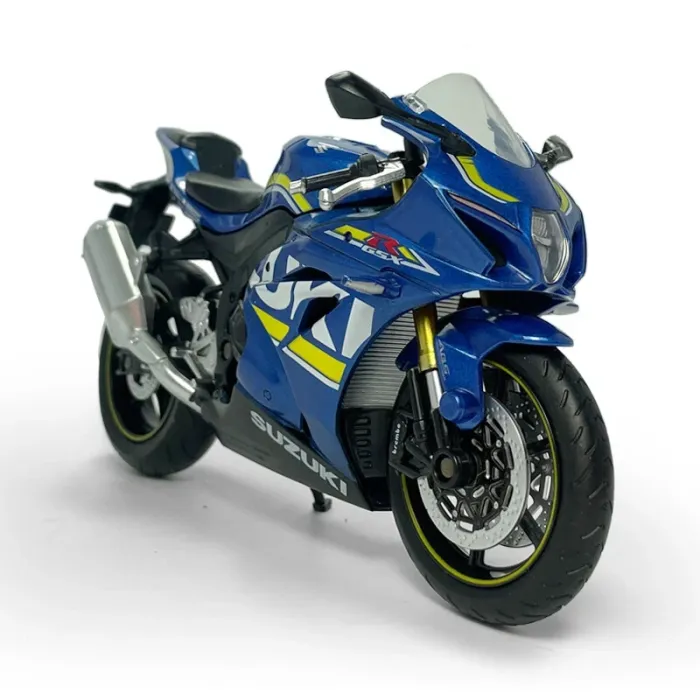 Коллекционная масштабная модель мотоцикла Suzuki GSX-R1000 (1:12) - Синий металлик