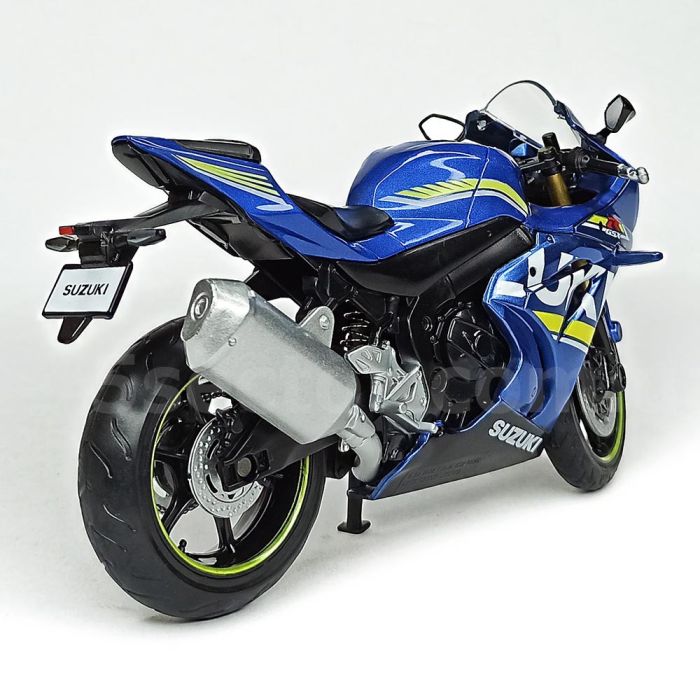 Коллекционная масштабная модель мотоцикла Suzuki GSX-R1000 (1:12) - Синий металлик