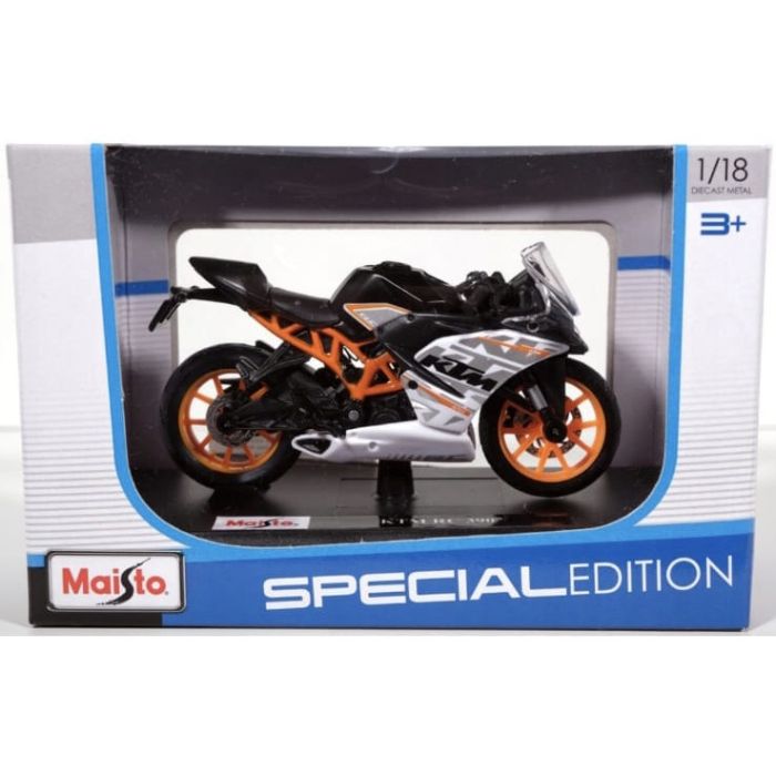 Коллекционная модель мотоцикла KTM RC 390 (Maisto, 1:18) - Серия Special Edition