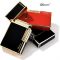 Элитная газовая зажигалка Derui R-09 Classic Black & Silver с фирменным кликом